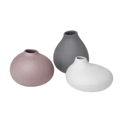 Vases<Blomus Vase Nona Lot de 3, Pewter-micro chip-bark