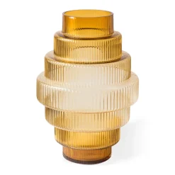 Vases<POLSPOTTEN Vase Steps S 30 cm, Ocre