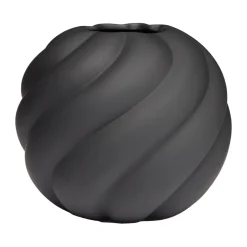 Vases<Cooee Design Vase Twist ball 20 cm, Black