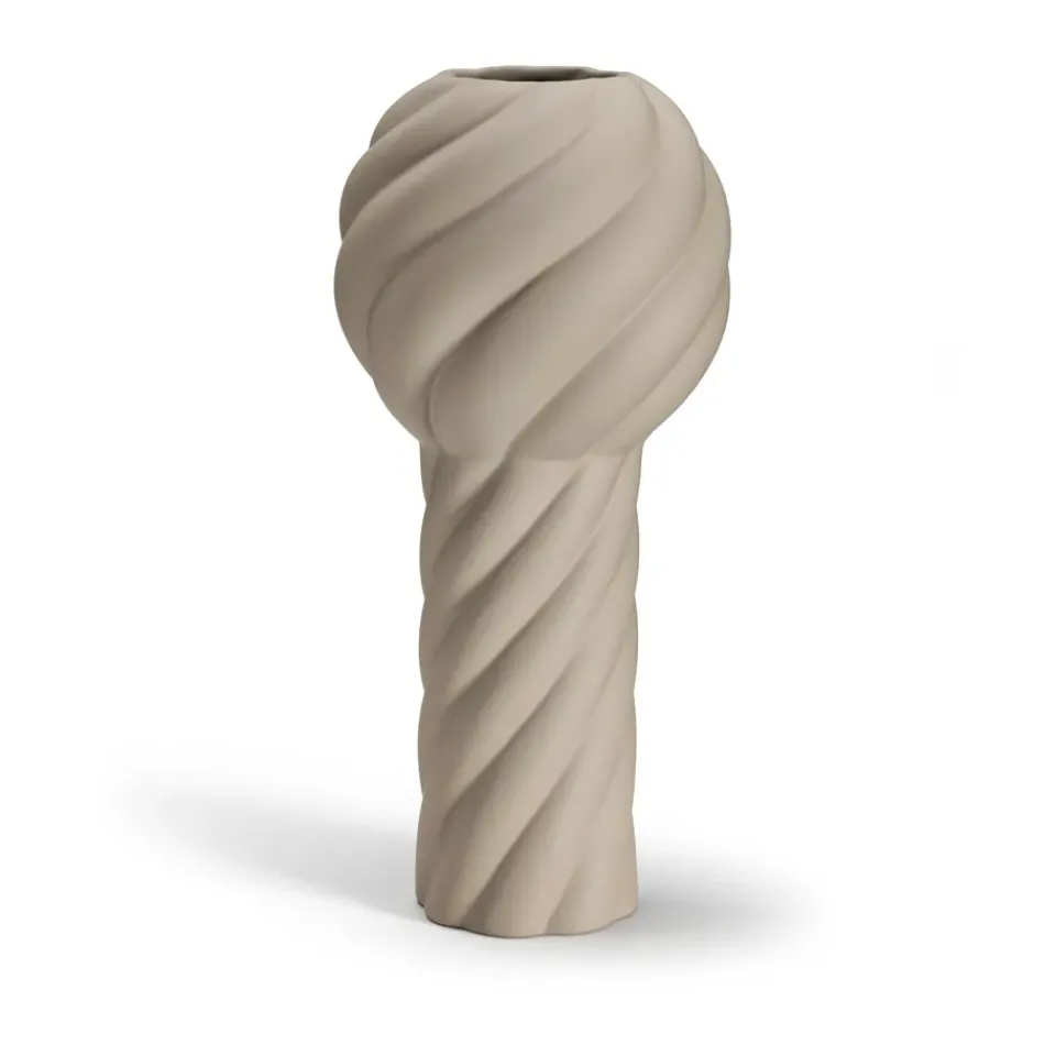 Vases<Cooee Design Vase Twist pillar 34 cm, Sand