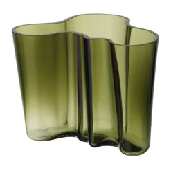Vases<Iittala Vase vert mousse Alvar Aalto, 160 mm