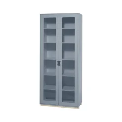 Vitrines & Présentoirs<Asplund Vitrine haute Snö F, Nordic blue, support en bouleau, dj.42 cm