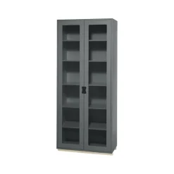Vitrines & Présentoirs<Asplund Vitrine haute Snö F, Storm grey, support en bouleau, dj.30 cm