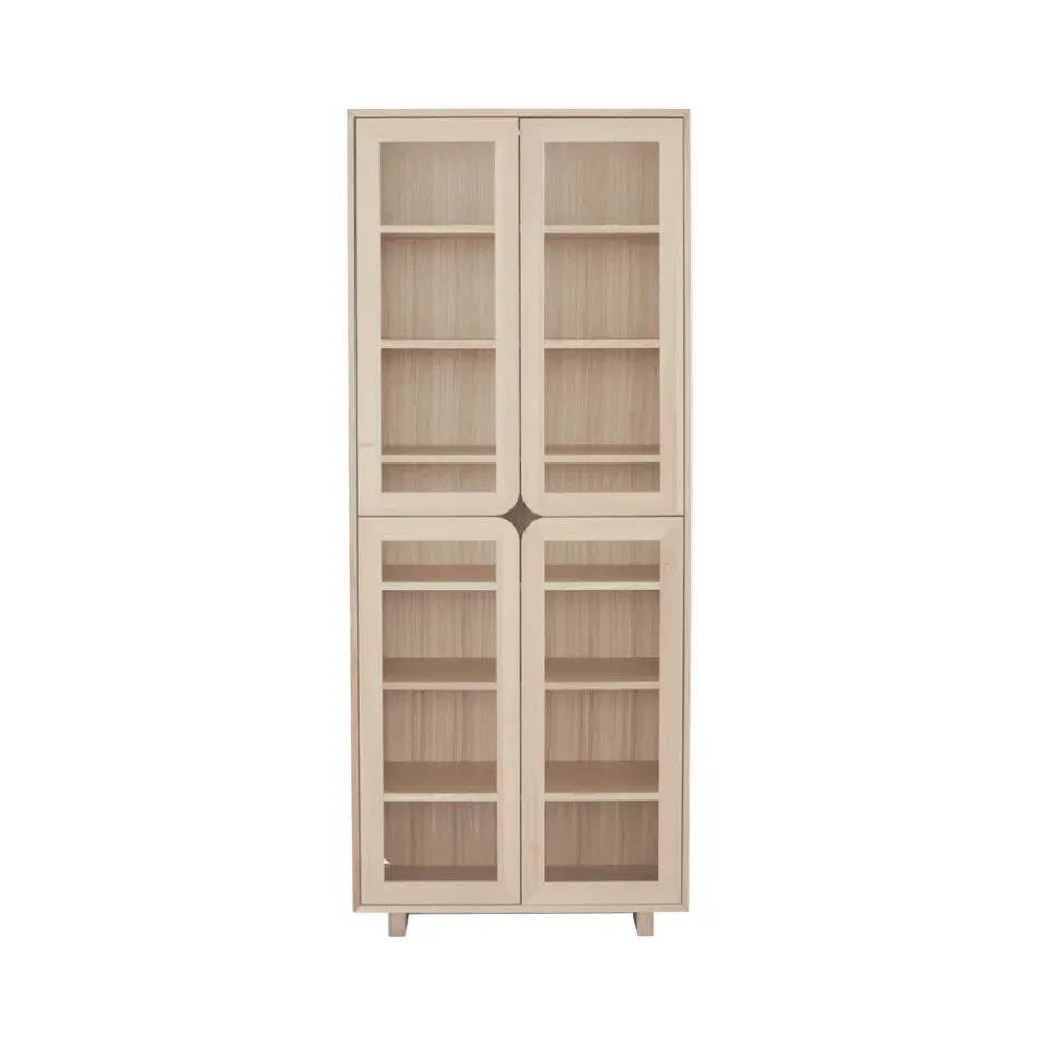 Vitrines & Présentoirs<1898 Vitrine haute Vidja, Chêne pigmenté blanc