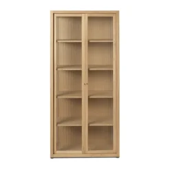 Vitrines & Présentoirs<Ferm Living Vitrine Reed 70x155 cm, Natural oak