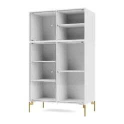 Vitrines & Présentoirs<Montana Vitrine Ripple III 69,6x117,6x38 cm, NewWhite-pieds Brass