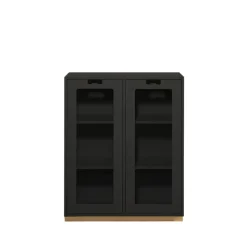 Vitrines & Présentoirs<Asplund Vitrine Snö E, Char grey, support en bouleau, dj.42 cm