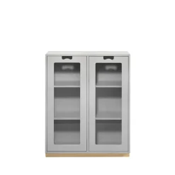 Vitrines & Présentoirs<Asplund Vitrine Snö E, Light grey, support en bouleau, dj.30 cm