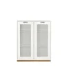 Vitrines & Présentoirs<Asplund Vitrine Snö E, White, support en chêne, dj.42 cm