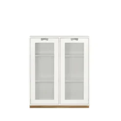 Vitrines & Présentoirs<Asplund Vitrine Snö E, White, support en chêne, dj.42 cm