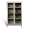 Vitrines & Présentoirs<Mavis Vitrine Volt 130 cm beige, Détails en acier inoxydable