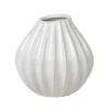 Vases<Broste Copenhagen Wide vase ivoire, 15 cm