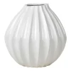 Vases<Broste Copenhagen Wide vase ivoire, 30 cm